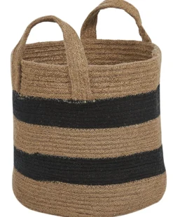 Sæt af 2 kurve GEREDE Jute Naturlig