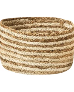 Sæt af 3 kurve KAHU Jute Naturlig