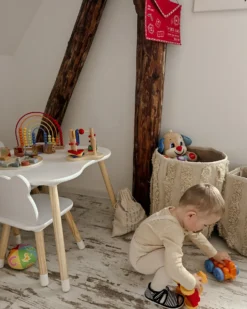 Sæt af 2 kurve KAKKI Bomuld Beige