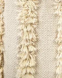 Sæt af 2 kurve KAKKI Bomuld Beige