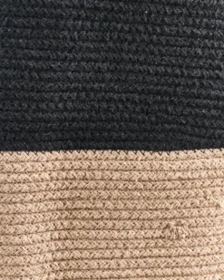 Sæt af 2 kurve SILOPI Bomuld Sort/beige