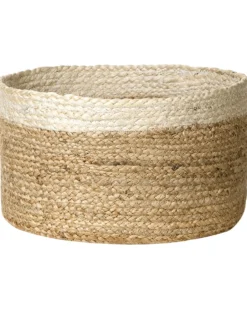 Sæt af 3 kurve TAJORI Jute Naturlig