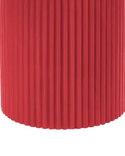 Sæt af 6 LED-stearinlys NOISETTE 10/16 cm Rød