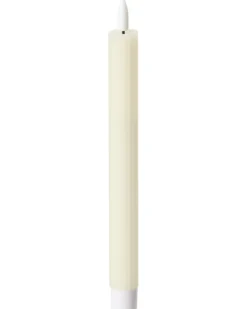 Sæt af 6 LED-stearinlys SAPHIR 24 cm Cremehvid