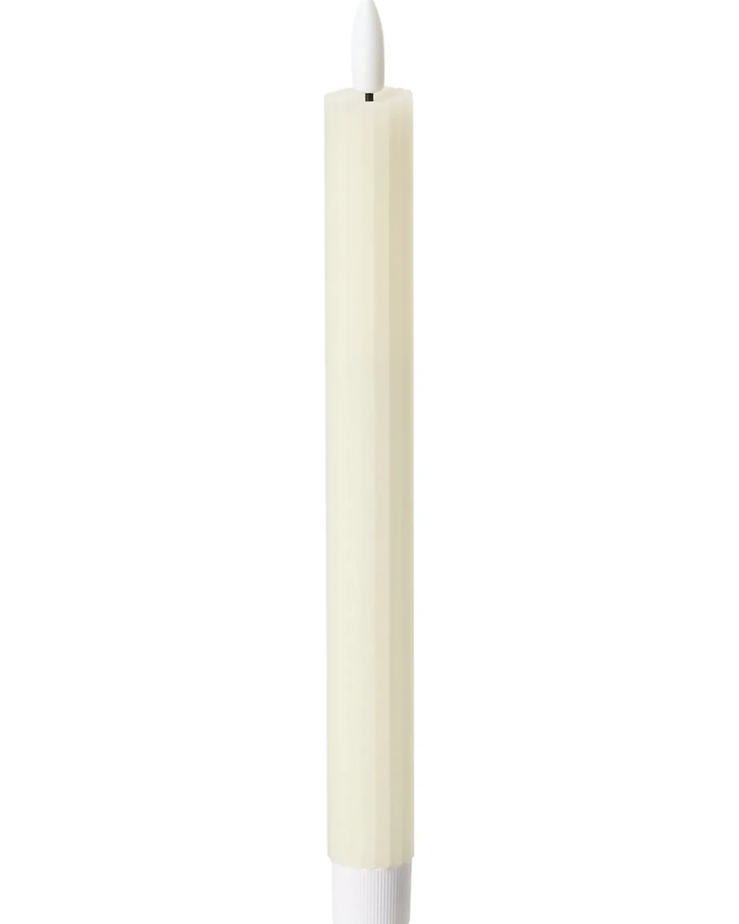 Sæt af 6 LED-stearinlys SAPHIR 24 cm Cremehvid