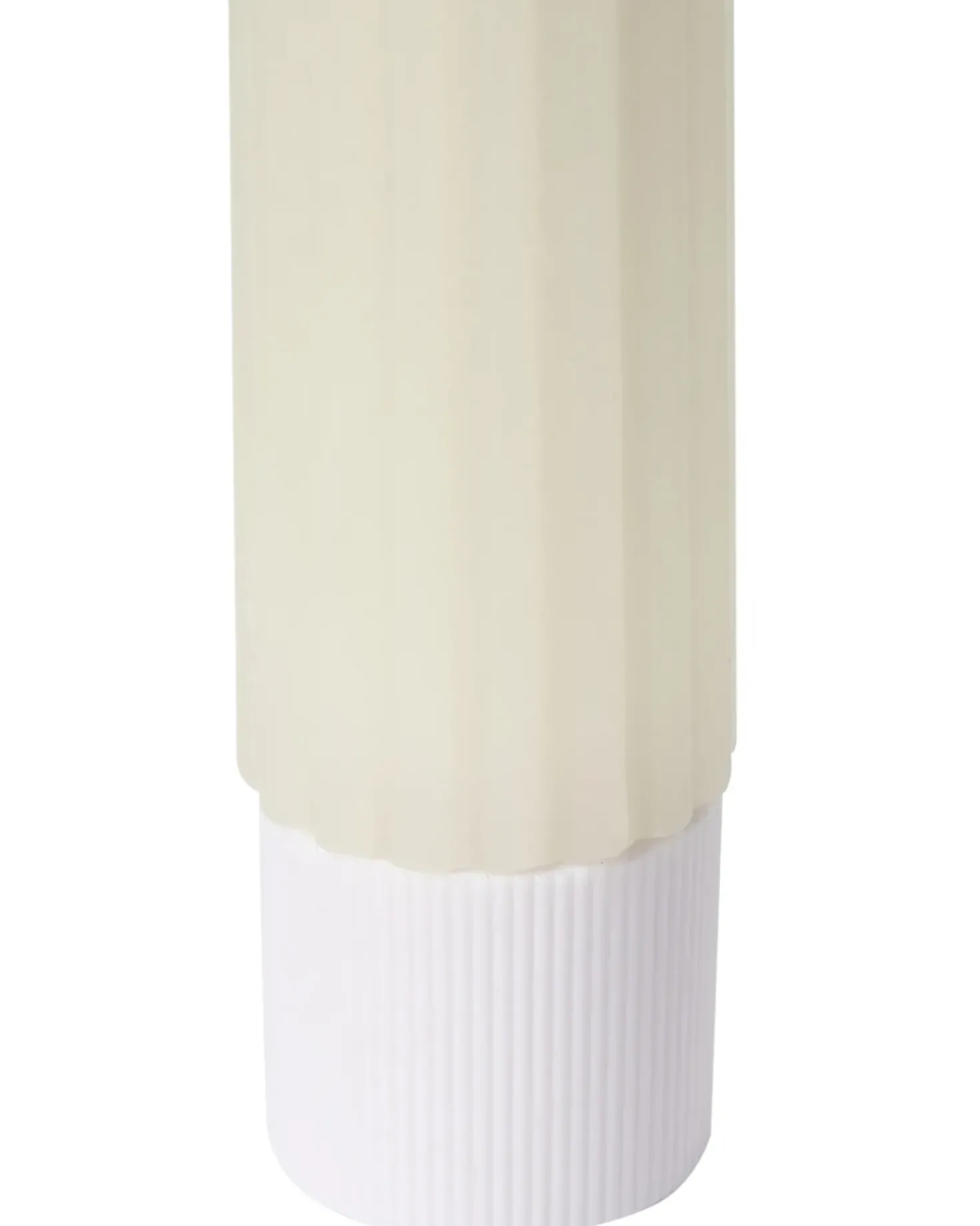 Sæt af 6 LED-stearinlys SAPHIR 24 cm Cremehvid
