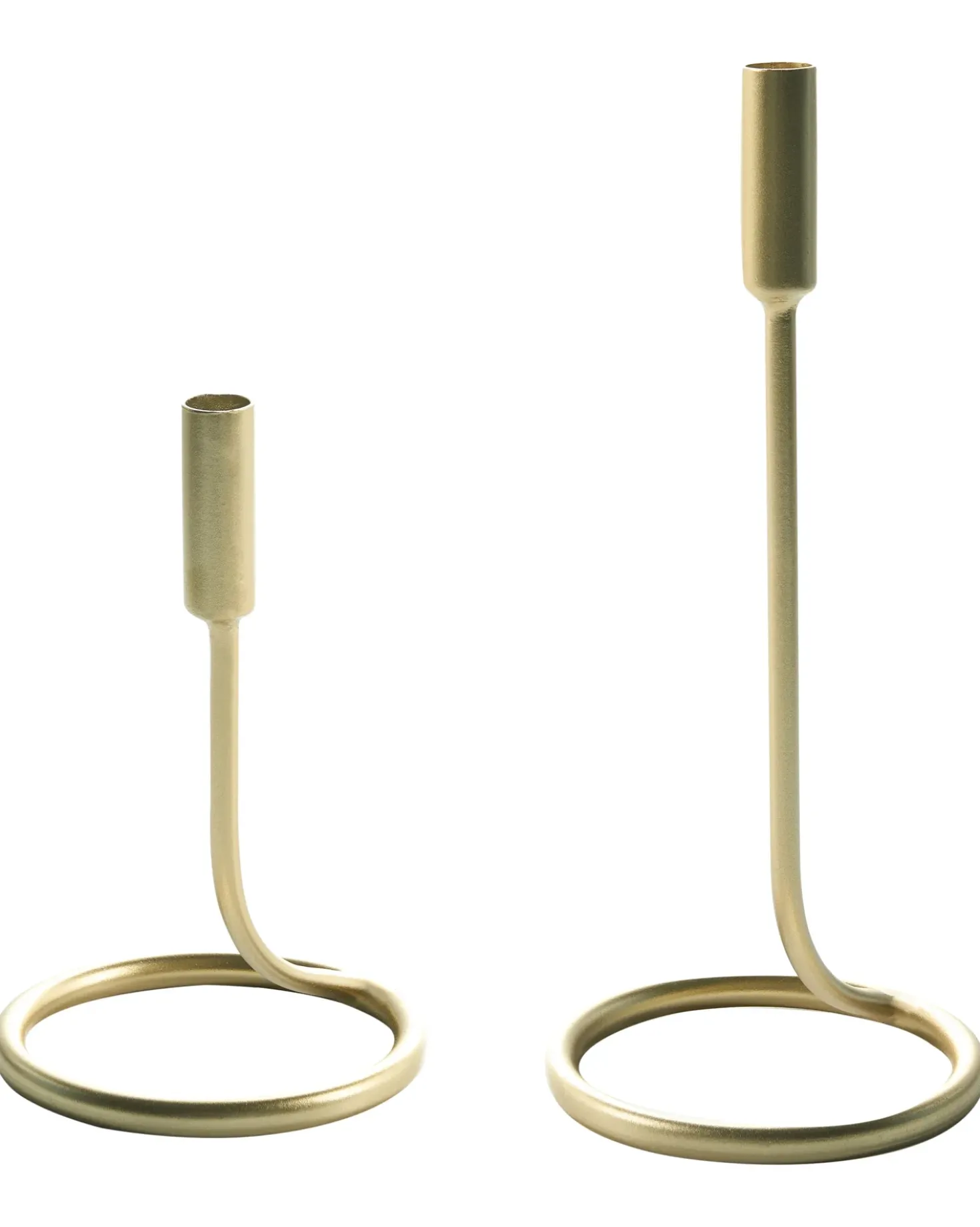 Sæt af 2 lysestager BUNYU Metal 19/28 cm Guld