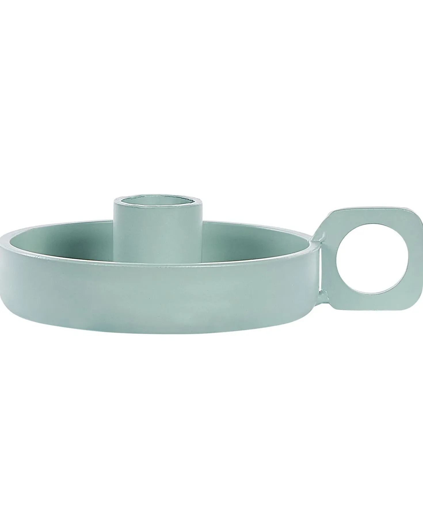 Sæt af 2 lysestager CHORIO Metal 4 cm Mintgrøn
