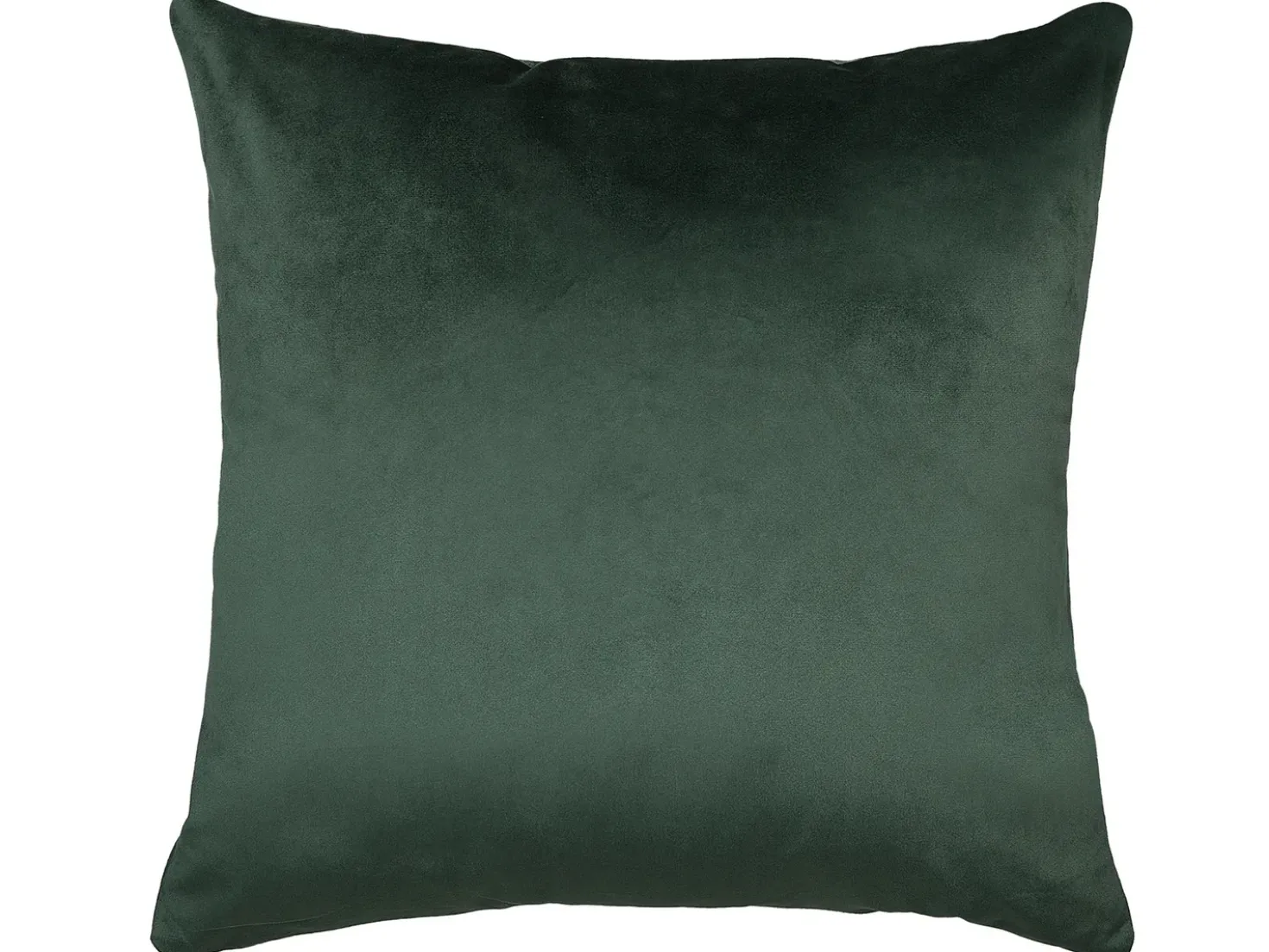 Sæt af 2 pyntepuder BELLEROSE Velour 45 x 45 cm Mørkegrøn Plante mønster
