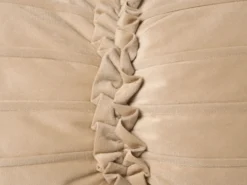 Sæt af 2 pyntepuder BELLE Velour 30 x 50 cm Beige Ensfarvet