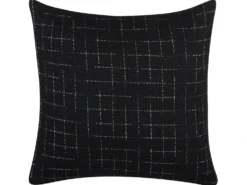 Sæt af 2 pyntepuder BELLFLOWER 45 x 45 cm Sort Geometrisk mønster