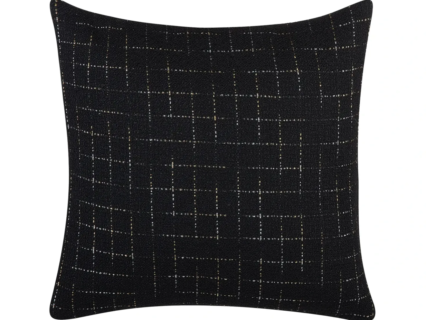 Sæt af 2 pyntepuder BELLFLOWER 45 x 45 cm Sort Geometrisk mønster