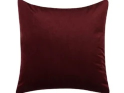 Sæt af 2 pyntepuder CALLA Velour 45 x 45 cm Rød Plante mønster
