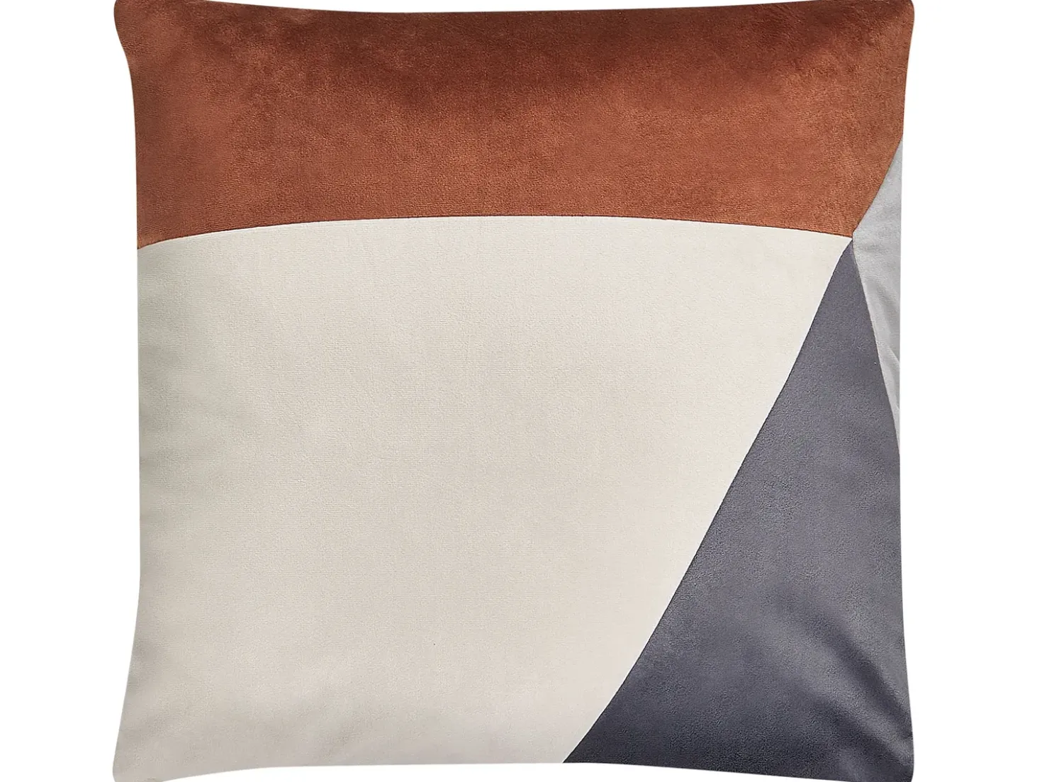 Sæt af 2 pyntepuder CAMPSIS Velour 45 x 45 cm Multifarvet Geometrisk mønster