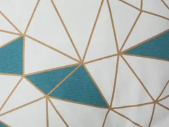 Sæt af 2 pyntepuder CLARKIA Bomuld 45 x 45 cm Blå Geometrisk mønster