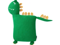 Sæt af 2 pyntepuder DINOS Bomuld 45 x 45 cm Grøn Dinosaur
