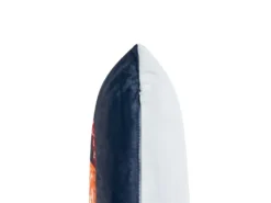Sæt af 2 pyntepuder FIRESPIKE Velour 45 x 45 cm Mørkeblå