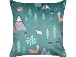 Sæt af 2 pyntepuder FOOTHILL Velour 45 x 45 cm Mintgrøn