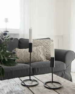 Sæt af 2 pyntepuder GOREME Bomuld 45 x 45 cm Lys Beige Geometrisk mønster