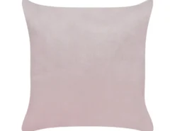Sæt af 2 pyntepuder IPOMEA Velour 45 x 45 cm Lyserød