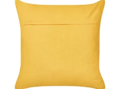 Sæt af 2 pyntepuder LEEA Bomuld 45 x 45 cm Gul