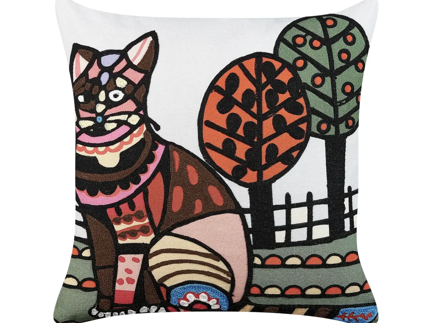 Sæt af 2 pyntepuder MEHSANA Bomuld 50 x 50 cm Multifarvet Dyremønster