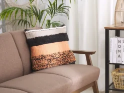 Sæt af 2 pyntepuder MIHALGAZI Bomuld 45 x 45 cm Multifarvet Stribet mønster