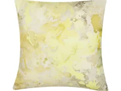 Sæt af 2 pyntepuder PACHIRA Bomuld 45 x 45 cm Gul Abstraktmønster