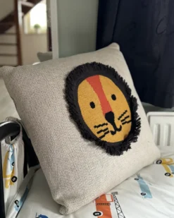 Sæt af 2 pyntepuder SARANGAR Bomuld 45 x 45 cm Beige
