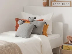 Sæt af 2 pyntepuder SHADOOR Bomuld 35 x 35 cm Grå Panda