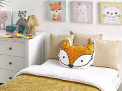 Sæt af 2 pyntepuder VADODARA Bomuld 50 x 40 cm Orange Ræv