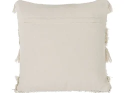 Sæt af 2 pyntepuder VILLUR Bomuld 45 x 45 cm Beige Stribet mønster