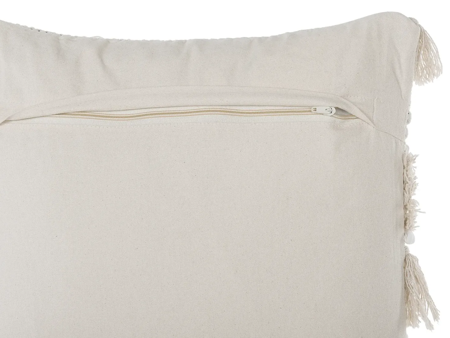 Sæt af 2 pyntepuder VILLUR Bomuld 45 x 45 cm Beige Stribet mønster