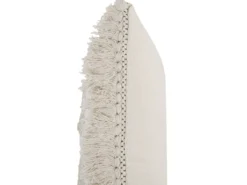 Sæt af 2 pyntepuder VILLUR Bomuld 45 x 45 cm Beige Stribet mønster