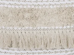 Sæt af 2 pyntepuder VILLUR Bomuld 45 x 45 cm Beige Stribet mønster