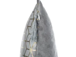 Sæt af 2 pyntepuder YARINA 45 x 45 cm Grå Geometrisk mønster