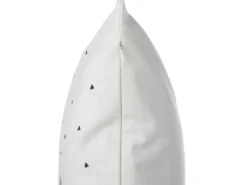 Sæt af 2 pyntepuder YASMIN Bomuld 45 x 45 cm Hvid Guld Sort Plante mønster