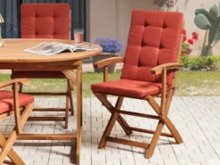 Sæt af 2 ryg-/siddehynder MAUI PREMIUM Rød