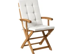 Sæt af 8 ryg-/siddehynder MAUI PREMIUM Cremehvid