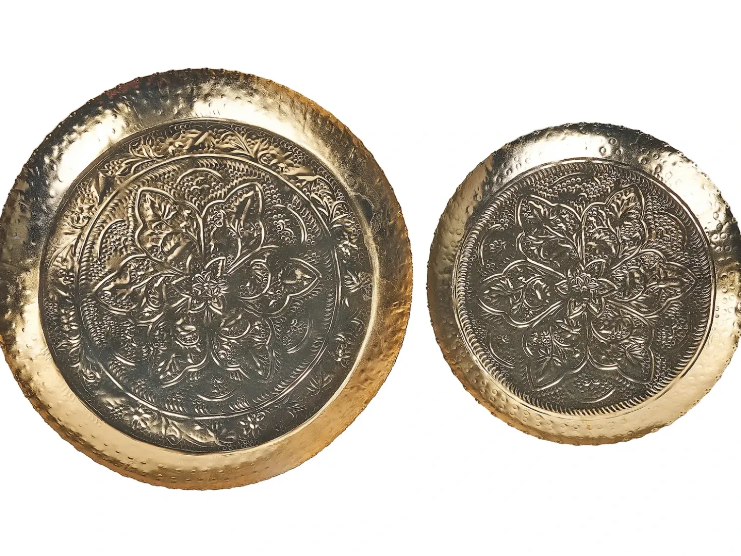 Sæt af 2 smykkeskåle SADANE Metal Guld