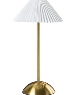 Sæt af 2 trådløse LED-bordlamper RUBA Med dæmpning Metal Guld