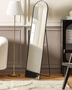 Stående spejl BAGNOLET 150 cm Metal Sort