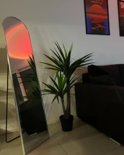 Stående spejl BAGNOLET 150 cm Metal Sølv