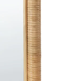 Stående spejl BARGES 150 cm Rattan Naturlig