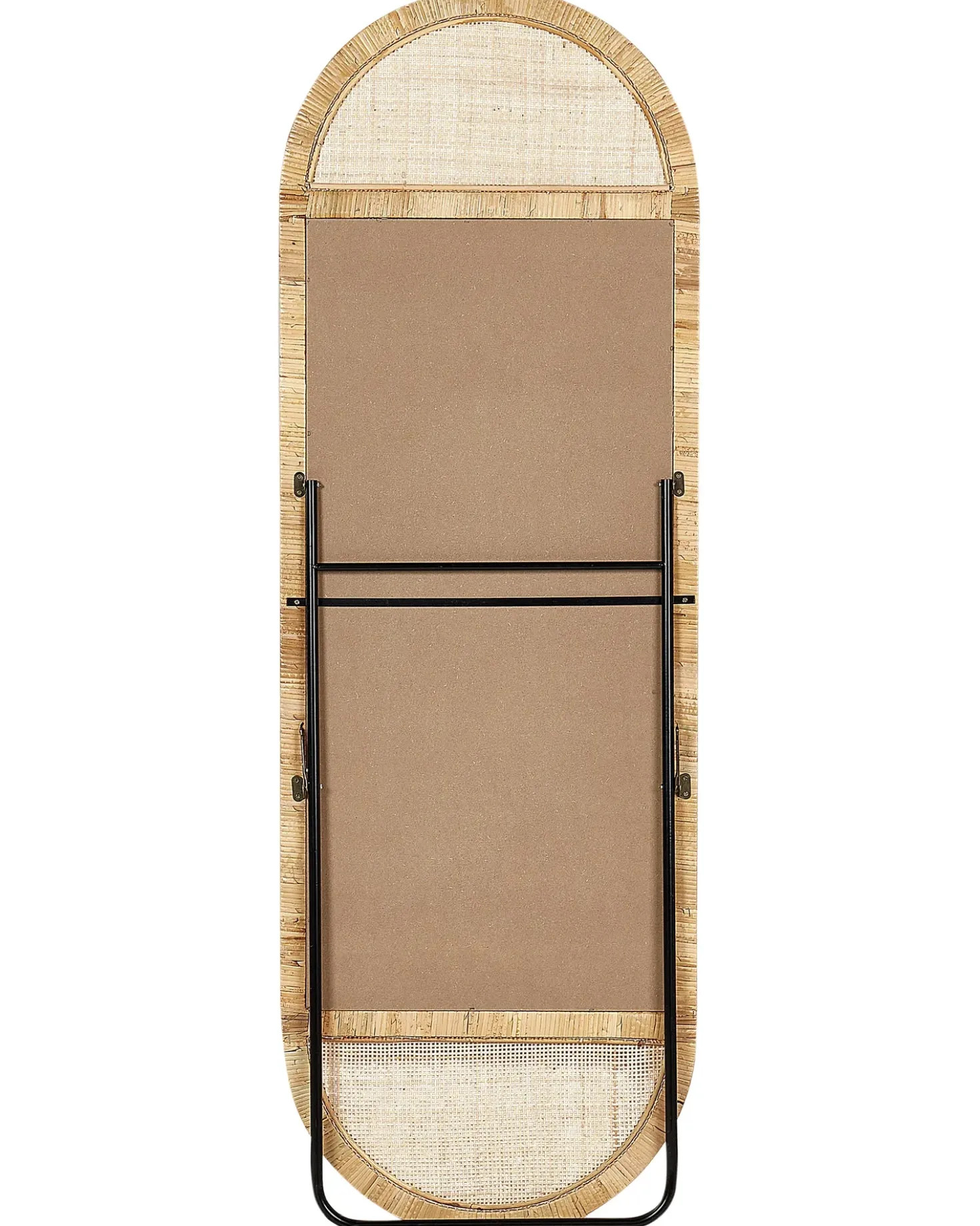 Stående spejl BARGES 150 cm Rattan Naturlig