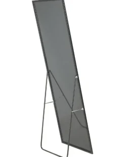 Stående spejl BEAUVAIS 156 cm Metal Sort