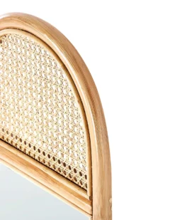 Stående spejl BRUSSEY 170 cm Rattan Naturlig
