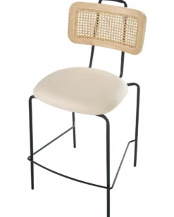 Sæt med 2 barstole ADELANTO Lys Beige