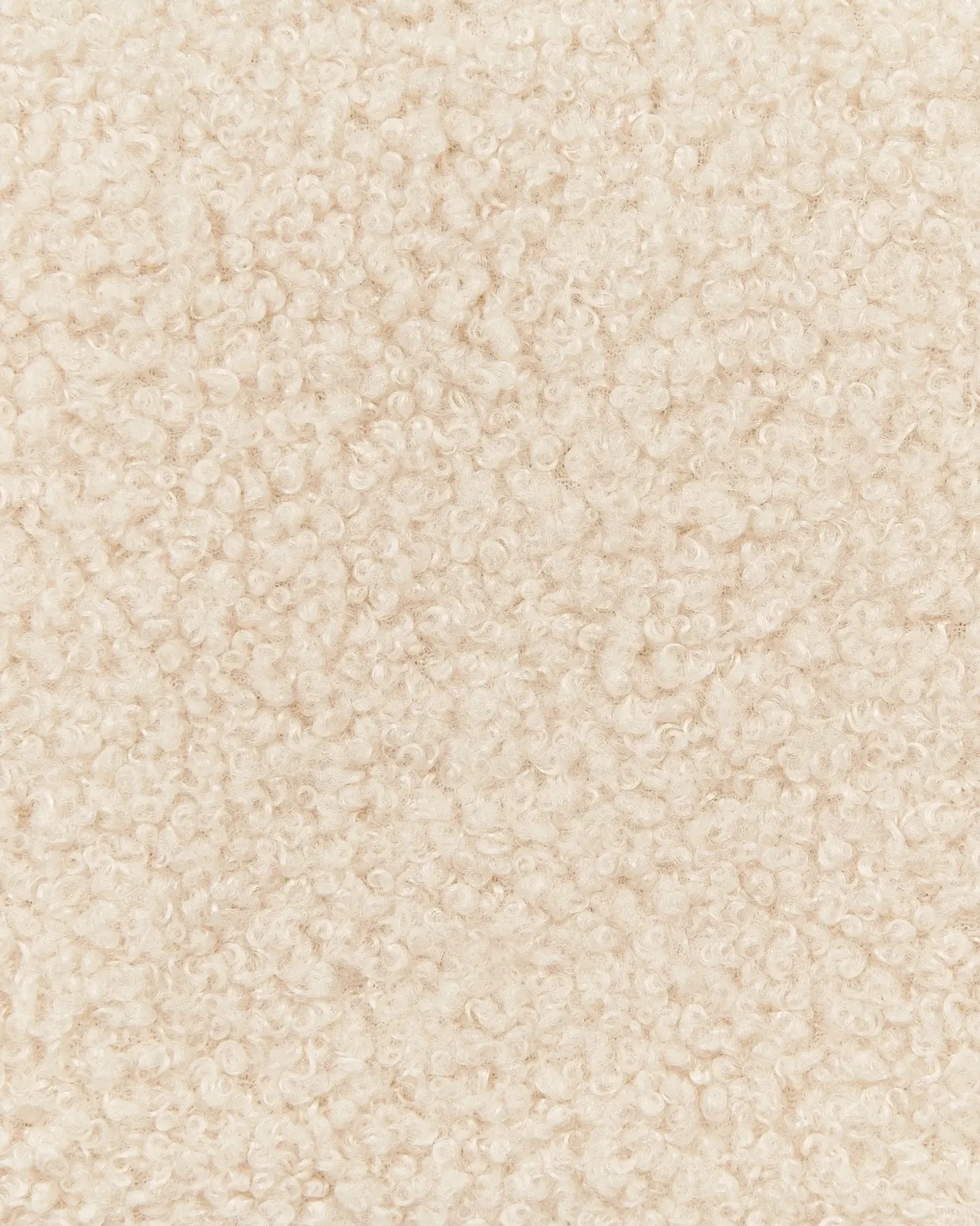Sæt med 2 barstole ALLISON Boucle Lys Beige