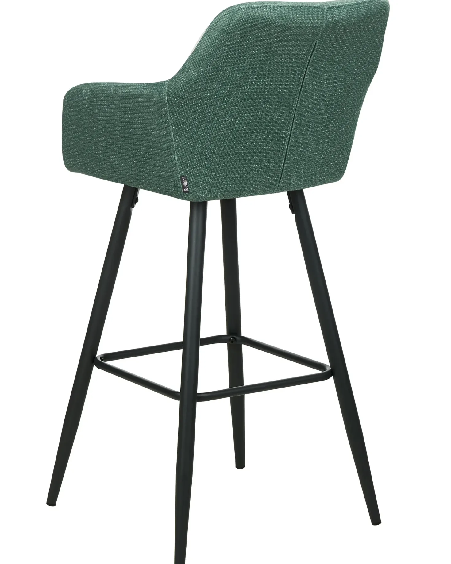 Sæt med 2 barstole CASMALIA Velour Mørkegrøn